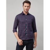 UrbanMark Cotton Blend Slim Fit Checks Full Sleeves Mens Casual Shirt - Blue ( Pack of 1 ) - None