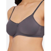 Amante - Dark Grey Nylon Lightly Padded Women's T-Shirt Bra ( Pack of 1 ) - None