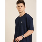 Difference of Opinion - Navy 100% Cotton Oversized Fit Mens T-Shirt ( Pack of 1 ) - None