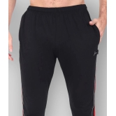 Zeffit - Black Cotton Blend Mens Trackpants ( Pack of 1 ) - L