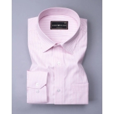 Carousel Pink Oxford Cotton Stripe Shirt-40 / M