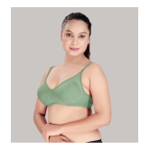 HAYA Green Cotton Non Padded Womens Plunge Bra ( Pack of 1 ) - None