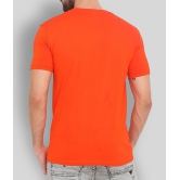 SKYRISE - Orange Cotton Slim Fit Men's T-Shirt ( Pack of 1 ) - None