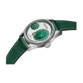 DoubleRun Green Leather Chronograph Mens Watch