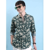 Ketch 100% Cotton Regular Fit Printed Full Sleeves Mens Casual Shirt - Green ( Pack of 1 ) - None