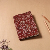 Kalamkari Fabric Cover Handmade Paper Notebook (7 x 5 in)