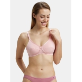 Jockey 1242 Wirefree Non Padded Super Combed Cotton Elastane Cross Over Everyday Bra - Candy Pink - None