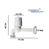 Strength STANDARD Plastic (ABS) Bathroom Tap (Bib Cock)