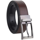 samtroh - Black PU Mens Reversible Belt ( Pack of 1 ) - None