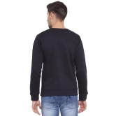 Rodamo  Men Navy Blue Slim Fit Sweatshirts