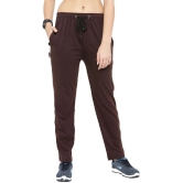 Uzarus Brown Cotton Blend Trackpants - Single - M