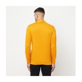 Glito - Mustard Cotton Blend Mens Cardigan Sweater ( Pack of 1 ) - None