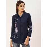 Kbz - Blue Rayon Women's Ethnic Top ( Pack of 1 ) - None