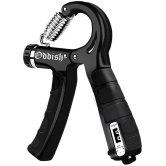 ODDISH COUNTER HAND GRIP 5kg to60 Kg adjustableHand Gripper for Men Women Finger Forearms Equipment & Counter - Black