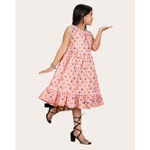 Girls Midi/Knee Length Festive/Wedding Dress-Pink / 4 - 5 Years