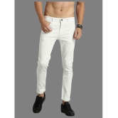 HALOGEN - White Denim Skinny Fit Men's Jeans ( Pack of 1 ) - None