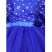 Toy Balloon Kids Blue Net Girls Frock ( Pack of 1 ) - None