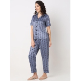 Smarty Pants Grey Satin Womens Nightwear Nightsuit Sets ( Pack of 1 ) - None