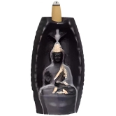 Khushi Enterprises Tower Sitting Resin Buddha Idol 13 x 6 cms Pack of 1