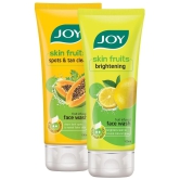 Joy Lemon Face Wash (100ml) & Papaya Face Wash (100ml) (Pack of 2 X 100ml)