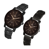 Septem Black Metal Analog Mens Watch