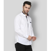 Springberry - White Cotton Slim Fit Mens Casual Shirt ( Pack of 1 ) - None