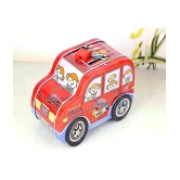 FunBlast Piggy Bank - Car Shaped Coin Box with Moving Wheel for Kids, Piggy Bank for Kids, Coin Box for Kids, Money Bank for Kids (Monkey)