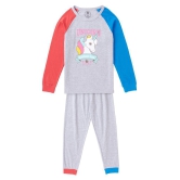 Cub Mcpaws - Grey Cotton Blend Girls Night Suit Set ( Pack of 1 ) - None