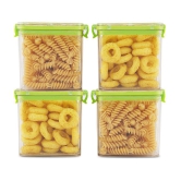 PearlPet - Green Polyproplene Food Container ( Pack of 4 ) - Green