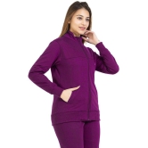 YHA Fleece Women''s Zippered Sweatshirt ( Purple ) - None