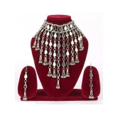 Samridhi DC Silver Alloy Necklace Set ( Pack of 1 ) - Silver