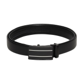 Zacharias - Black Leather Mens Casual Belt ( Pack of 1 ) - None