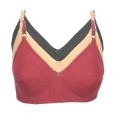 Kiran Enterprises Cotton Everyday Bra - Multi Color - 36B