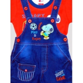 Wise Guys - Red Denim Baby Boy,Baby Girl Dungaree Sets ( Pack of 1 ) - None