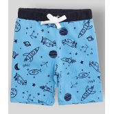 Lazy Shark - Navy Cotton Blend Boy's T-Shirt & Shorts ( Pack of 1 ) - None