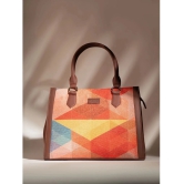 Zouk Multicolor Jute Satchel Bag - Multicolor