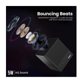 Portronics Bounce 2 5 W Bluetooth Speaker Playback Time 5 hrs Bluetooth v5.0 with Call function Black - Black