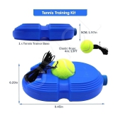 sevriza Tennis Trainer Rebound Ball with String Solo Tennis Trainer Set Self Tennis Practice Ball with String Cricket Trainer Rebound Ball with Rope Fill Sand or Water (Multicolor) (No Racke