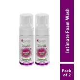 everteen Natural Intimate Foam Wash for Feminine Hygiene in Women - 2 Packs (150ml Each)