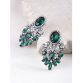 YOUBELLA Green Danglers Earrings ( Pack of 1 ) - Green