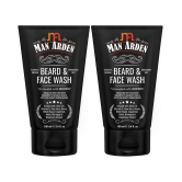 Man Arden Beard & Face Wash For Men - No Parabens, Sulphate, Silicones - 100mL (1+1 Free Offer)