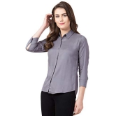 FUNDAY FASHION Women's Solid Full Sleeve Rayon All Purpose Regular Fit Shirt