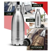 Milton Duo DLX 350 Thermosteel 24 Hours Hot and Cold Water Bottle, 350 ml, Silver - Silver