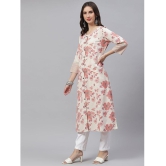 Divena - Cream Cotton Women''s A-Line Kurti ( Pack of 1 ) - None