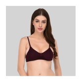 Elina Cotton Non Padded Womens T-Shirt Bra ( Purple ) - 40B