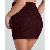 Addyvero Maroon Polyester Women's Asymmetrical Skirt ( Pack of 1 ) - None