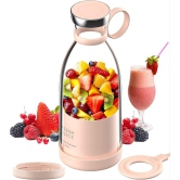 Portable Blender, USB Rechargeable Mini Juicer Blender, Electric Juicer Bottle Blender Grinder Mixer Blender for Juices, Shakes and Smoothies