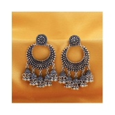 Sukkhi Trendy Oxidised Chandelier Earring for Women - Silver