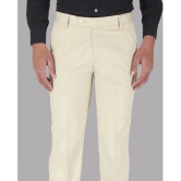 Charlie Carlos - Beige Cotton Blend Slim - Fit Mens Formal Pants ( Pack of 1 ) - None