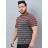 AUSTIVO Cotton Blend Regular Fit Striped Half Sleeves Mens T-Shirt - Multicolor ( Pack of 1 ) - None